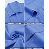 image:imageAlimens amp Gentle Mens Cuban Guayabera Shirts Cotton Linen Short Sleeve Button Down Shirts Casual Summer Beach Camp ShirtRoyal Blue