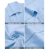 image:imageAlimens amp Gentle Mens Cuban Guayabera Shirts Cotton Linen Short Sleeve Button Down Shirts Casual Summer Beach Camp ShirtSky Blue