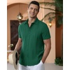image:imageAlimens amp Gentle Mens Cuban Guayabera Shirts Cotton Linen Short Sleeve Button Down Shirts Casual Summer Beach Camp ShirtTeal Green