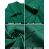 image:imageAlimens amp Gentle Mens Cuban Guayabera Shirts Cotton Linen Short Sleeve Button Down Shirts Casual Summer Beach Camp ShirtTeal Green