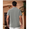 image:imageAlimens amp Gentle Mens Cuban Guayabera Shirts Short Sleeve Button Down Shirts for Men Summer Beach WeddingGrey