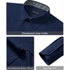 image:imageAlimens amp Gentle Mens Dress Shirt Long Sleeve Button Down Shirt with Pocket  Plaid CollarRegular FitBusiness CasualWrinkle FreeButton UpSemi Formal4 Way StretchPartyClubWeddingTravelOfficeNavy Blue