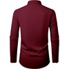 image:imageAlimens amp Gentle Mens Dress Shirt Long Sleeve Button Down Shirt with Pocket  Plaid CollarRegular FitBusiness CasualWrinkle FreeButton UpSemi Formal4 Way StretchPartyClubWeddingTravelOfficeBurgundy