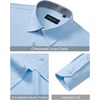 image:imageAlimens amp Gentle Mens Dress Shirt Long Sleeve Button Down Shirt with Pocket  Plaid CollarRegular FitBusiness CasualWrinkle FreeButton UpSemi Formal4 Way StretchPartyClubWeddingTravelOfficeBlue