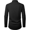 image:imageAlimens amp Gentle Mens Dress Shirt Long Sleeve Button Down Shirt with Pocket  Plaid CollarRegular FitBusiness CasualWrinkle FreeButton UpSemi Formal4 Way StretchPartyClubWeddingTravelOfficeBlackchampagne