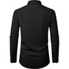 image:imageAlimens amp Gentle Mens Dress Shirt Long Sleeve Button Down Shirt with Pocket  Plaid CollarRegular FitBusiness CasualWrinkle FreeButton UpSemi Formal4 Way StretchPartyClubWeddingTravelOfficeBlack