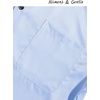 image:imageAlimens amp Gentle Mens Dress Shirts Long Sleeve Stretch Shirts Solid Button Down Shirt with PocketContrast Buttonblue