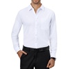 image:imageAlimens amp Gentle Mens Dress Shirts Solid Long Sleeve Stretch Casual Wedding Formal Business Button Down Shirts