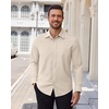image:imageAlimens amp Gentle Mens Dress Shirts Stretch Solid Wrinkle Free Button Down Shirt Business Wedding Casual Button Up ShirtBeige