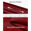image:imageAlimens amp Gentle Mens Dress Shirts Stretch Solid Wrinkle Free Button Down Shirt Business Wedding Casual Button Up ShirtBurgundy
