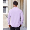 image:imageAlimens amp Gentle Mens Dress Shirts Stretch Solid Wrinkle Free Button Down Shirt Business Wedding Casual Button Up ShirtLavender