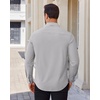 image:imageAlimens amp Gentle Mens Dress Shirts Stretch Solid Wrinkle Free Button Down Shirt Business Wedding Casual Button Up ShirtLight Grey