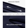 image:imageAlimens amp Gentle Mens Dress Shirts Stretch Solid Wrinkle Free Button Down Shirt Business Wedding Casual Button Up ShirtNavy Blue