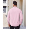 image:imageAlimens amp Gentle Mens Dress Shirts Stretch Solid Wrinkle Free Button Down Shirt Business Wedding Casual Button Up ShirtPink