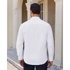 image:imageAlimens amp Gentle Mens Dress Shirts Stretch Solid Wrinkle Free Button Down Shirt Business Wedding Casual Button Up ShirtWhite