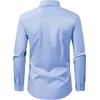 image:imageAlimens amp Gentle Mens Dress Shirts Transitional Weather Long Sleeve Stretch WrinkleFree Button Down TopBlue