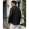 image:imageAlimens amp Gentle Mens Dress Shirts Wrinkle Free Long Sleeve Stretch Button Down Shirt for Business Casual WeddingBlack