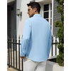 image:imageAlimens amp Gentle Mens Dress Shirts Wrinkle Free Long Sleeve Stretch Button Down Shirt for Business Casual WeddingBlue
