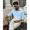 image:imageAlimens amp Gentle Mens Dress Shirts Wrinkle Free Long Sleeve Stretch Button Down Shirt for Business Casual WeddingBlue