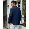 image:imageAlimens amp Gentle Mens Dress Shirts Wrinkle Free Long Sleeve Stretch Button Down Shirt for Business Casual WeddingNavy Blue