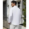 image:imageAlimens amp Gentle Mens Dress Shirts Wrinkle Free Long Sleeve Stretch Button Down Shirt for Business Casual WeddingWhite