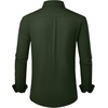 image:imageAlimens amp Gentle Mens Dress Shirts Wrinkle Free Stretch Solid Long Sleeve Button Down Shirt Wedding DatingArmy Green