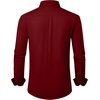 image:imageAlimens amp Gentle Mens Dress Shirts Wrinkle Free Stretch Solid Long Sleeve Button Down Shirt Wedding DatingBurgundy Red