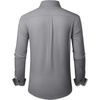 image:imageAlimens amp Gentle Mens Dress Shirts Wrinkle Free Stretch Solid Long Sleeve Button Down Shirt Wedding DatingGrey
