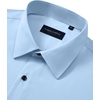 image:imageAlimens amp Gentle Mens Dress Shirts Wrinkle Free Stretch Solid Long Sleeve Button Down Shirt Wedding DatingLight Blue