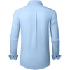 image:imageAlimens amp Gentle Mens Dress Shirts Wrinkle Free Stretch Solid Long Sleeve Button Down Shirt Wedding DatingLight Blue