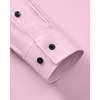 image:imageAlimens amp Gentle Mens Dress Shirts Wrinkle Free Stretch Solid Long Sleeve Button Down Shirt Wedding DatingPink