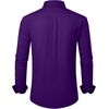 image:imageAlimens amp Gentle Mens Dress Shirts Wrinkle Free Stretch Solid Long Sleeve Button Down Shirt Wedding DatingPurple