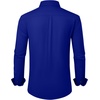 image:imageAlimens amp Gentle Mens Dress Shirts Wrinkle Free Stretch Solid Long Sleeve Button Down Shirt Wedding DatingRoyal Blue