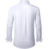 image:imageAlimens amp Gentle Mens Dress Shirts Wrinkle Free Stretch Solid Long Sleeve Button Down Shirt Wedding DatingSolid White