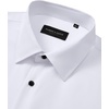 image:imageAlimens amp Gentle Mens Dress Shirts Wrinkle Free Stretch Solid Long Sleeve Button Down Shirt Wedding DatingWhite