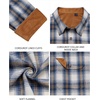 image:imageAlimens amp Gentle Mens Flannel Long Sleeve Shirt Classic Plaid Button Down Shirts Soft Warm Winter Tops with Pocket Work CampBlue White Plaid