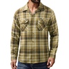 image:imageAlimens amp Gentle Mens Flannel Shirts Long Sleeve Casual Plaid Button Down Shirt Jacket Work Daily Shackets with PocketsOlive Brown
