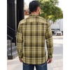 image:imageAlimens amp Gentle Mens Flannel Shirts Long Sleeve Casual Plaid Button Down Shirt Jacket Work Daily Shackets with PocketsOlive Brown