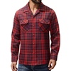 image:imageAlimens amp Gentle Mens Flannel Shirts Long Sleeve Casual Plaid Button Down Shirt Jacket Work Daily Shackets with PocketsRed Black