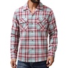 image:imageAlimens amp Gentle Mens Flannel Shirts Long Sleeve Casual Plaid Button Down Shirt Jacket Work Daily Shackets with PocketsRed Blue