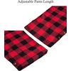 image:imageAlimens amp Gentle Mens Heavyweight Flannel Plaid Pajama Pants Adjustable Waistband Lounge Sleep Pants Color AdjustableRedampBlack Size Large