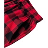 image:imageAlimens amp Gentle Mens Heavyweight Flannel Plaid Pajama Pants Adjustable Waistband Lounge Sleep Pants Color AdjustableRedampBlack Size Large