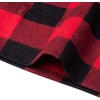 image:imageAlimens amp Gentle Mens Heavyweight Flannel Plaid Pajama Pants Adjustable Waistband Lounge Sleep Pants Color AdjustableRedampBlack Size Large