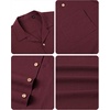 image:imageAlimens amp Gentle Mens Linen Shirts Cotton Hawaiian Shirts Short Sleeve Button Down Shirts Casual Summer Beach TopsBurgundy