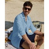 image:imageAlimens amp Gentle Mens Linen Textured Shirt Long Sleeve Summer Beach Tops  Cotton LinenRegular FitButton Down ShirtCasualWeddingPocketButton UpOld MoneyVacationRelaxedResortVintageOutdoorGrey Blue