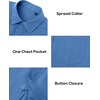 image:imageAlimens amp Gentle Mens Linen Textured Shirt Long Sleeve Summer Beach Tops  Cotton LinenRegular FitButton Down ShirtCasualWeddingPocketButton UpOld MoneyVacationRelaxedResortVintageOutdoorRoyal Blue