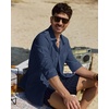 image:imageAlimens amp Gentle Mens Linen Textured Shirt Long Sleeve Summer Beach Tops  Cotton LinenRegular FitButton Down ShirtCasualWeddingPocketButton UpOld MoneyVacationRelaxedResortVintageOutdoorNavy Blue