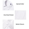 image:imageAlimens amp Gentle Mens Linen Textured Shirt Long Sleeve Summer Beach Tops  Cotton LinenRegular FitButton Down ShirtCasualWeddingPocketButton UpOld MoneyVacationRelaxedResortVintageOutdoorWhite