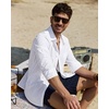 image:imageAlimens amp Gentle Mens Linen Textured Shirt Long Sleeve Summer Beach Tops  Cotton LinenRegular FitButton Down ShirtCasualWeddingPocketButton UpOld MoneyVacationRelaxedResortVintageOutdoorWhite