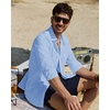 image:imageAlimens amp Gentle Mens Linen Textured Shirt Long Sleeve Summer Beach Tops  Cotton LinenRegular FitButton Down ShirtCasualWeddingPocketButton UpOld MoneyVacationRelaxedResortVintageOutdoorBlue